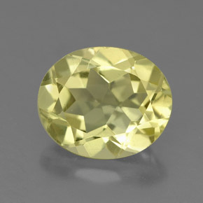 Quartzo amarelo natural 3,28ct, corte oval, VS