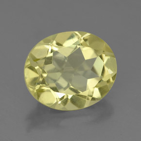 Quartzo amarelo natural 3,28ct, corte oval, VS