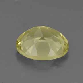 Quartzo amarelo natural 3,28ct, corte oval, VS