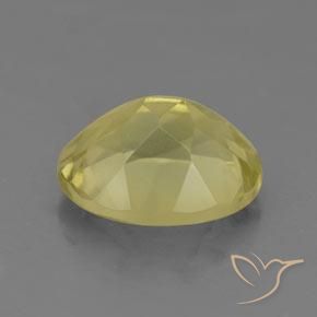 Quartzo Amarelo Muito Pálido Natural 3.49ct, oval, VVS-VS