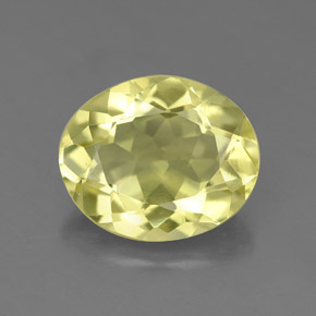 Quartzo amarelo natural 2,94ct, corte oval, VS