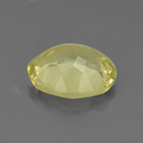 Quartzo amarelo natural 2,94ct, corte oval, VS