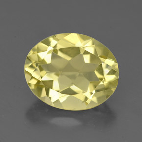 Quartzo amarelo natural 3,37ct, corte oval, VVS-VS