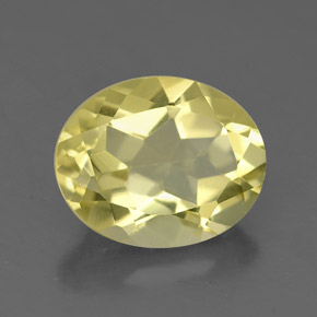 Quartzo amarelo natural 3,37ct, corte oval, VVS-VS