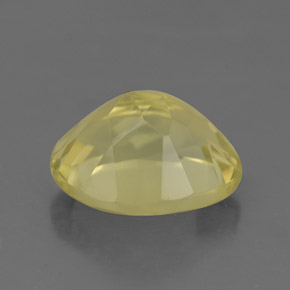 Quartzo amarelo natural 3,65ct, corte oval, VVS-VS