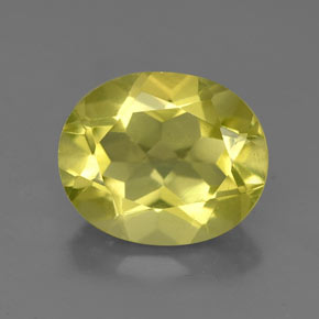 Quartzo amarelo natural 3,31ct, corte oval, VS