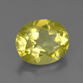 Quartzo amarelo natural 3,31ct, corte oval, VS