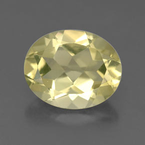 Quartzo amarelo natural 3,17ct, corte oval, VS