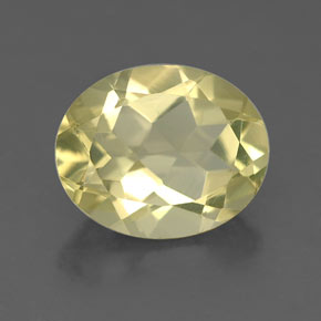 Quartzo amarelo natural 3,17ct, corte oval, VS