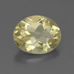 Quartzo amarelo natural 2,96ct, corte oval, VVS-VS