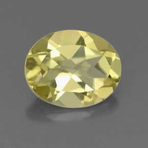 Quartzo amarelo natural 3,11ct, corte oval, VS