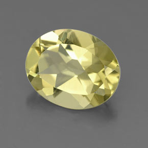 Quartzo amarelo natural 3,11ct, corte oval, VS