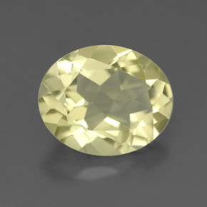 Quartzo amarelo natural 3,23ct, corte oval, VS