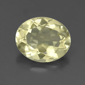 Quartzo amarelo natural 3,18ct, corte oval, VVS-VS