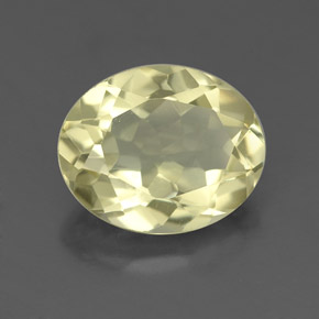 Quartzo amarelo natural 3,18ct, corte oval, VVS-VS