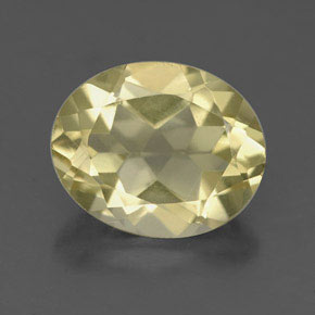 Quartzo amarelo natural 3,38ct, corte oval, VVS-VS
