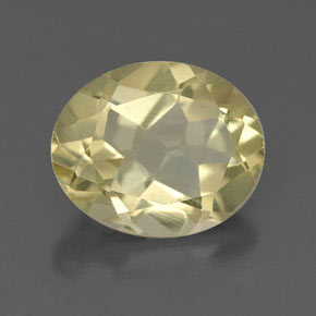 Quartzo amarelo natural 3,38ct, corte oval, VVS-VS