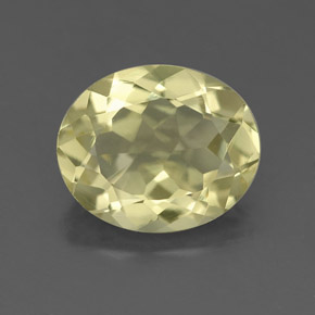 Quartzo amarelo natural 2,89ct, corte oval, VS