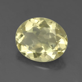 Quartzo amarelo natural 2,89ct, corte oval, VS