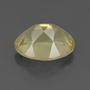 Quartzo amarelo natural 3,54ct, corte oval, VS