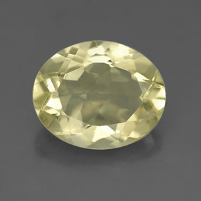 Quartzo amarelo natural 3,28ct, corte oval, VS