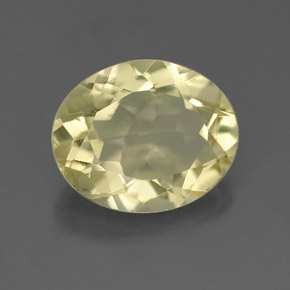 Quartzo amarelo natural 3,28ct, corte oval, VS