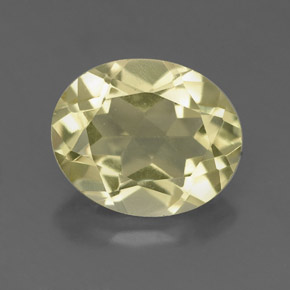 Quartzo amarelo natural 3,34ct, corte oval, VS