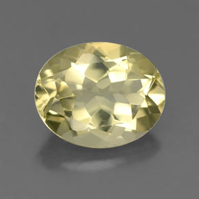 Quartzo amarelo natural 3,21ct, corte oval, VS