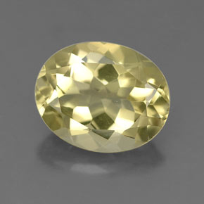 Quartzo amarelo natural 3,21ct, corte oval, VS