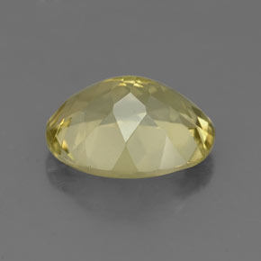 Quartzo amarelo natural 3,21ct, corte oval, VS