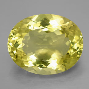 Quartzo amarelo natural 28,91ct, corte oval, VVS-VS