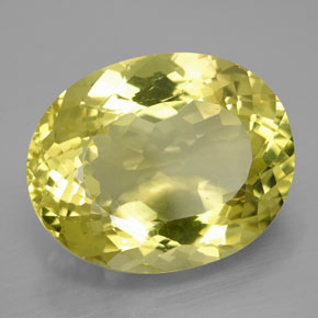 Quartzo amarelo natural 28,91ct, corte oval, VVS-VS