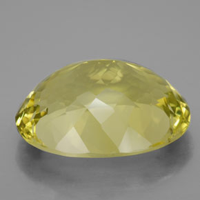 Quartzo amarelo natural 28,91ct, corte oval, VVS-VS