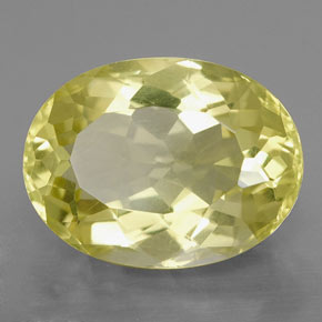 Quartzo amarelo natural 9,45ct, corte oval, VVS-VS
