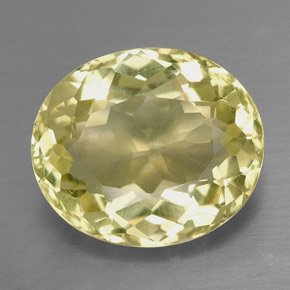 Quartzo amarelo natural 6,82ct, corte oval, VS
