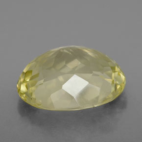 Quartzo amarelo natural 6,82ct, corte oval, VS
