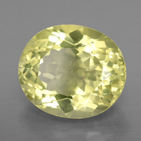 Quartzo amarelo natural 7,81ct, corte oval, VS-SI