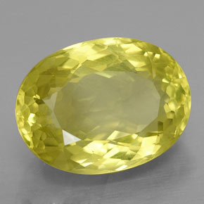 Quartzo amarelo natural 10,25ct, corte oval, VVS-VS