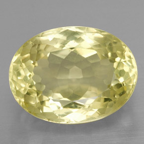 Quartzo amarelo natural 10,38ct, corte oval, VS
