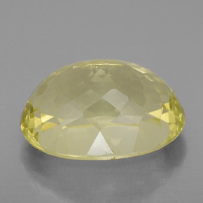 Quartzo amarelo natural 10,38ct, corte oval, VS