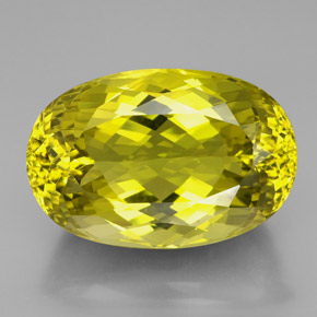 Quartzo amarelo natural 101,50ct, corte oval, VVS