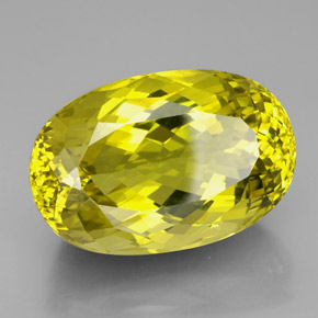 Quartzo amarelo natural 101,50ct, corte oval, VVS