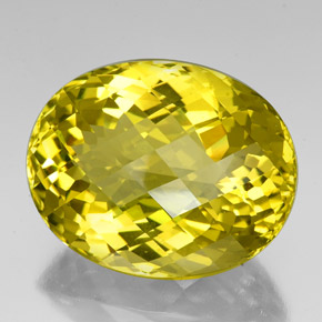 Quartzo amarelo natural 84,87ct, corte oval, VVS