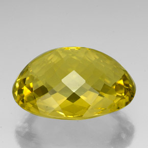 Quartzo amarelo natural 84,87ct, corte oval, VVS