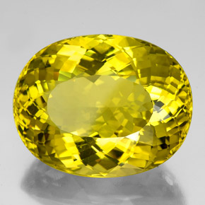 Quartzo amarelo natural 96,85ct, corte oval, VVS-VS