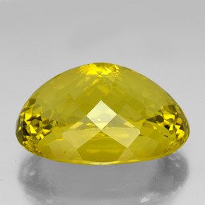 Quartzo amarelo natural 96,85ct, corte oval, VVS-VS