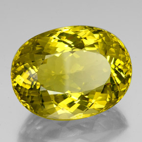 Quartzo amarelo natural 87,30ct, corte oval, VVS