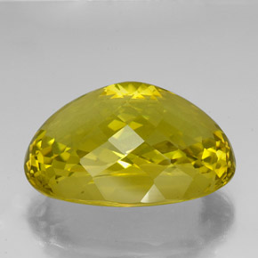 Quartzo amarelo natural 87,30ct, corte oval, VVS
