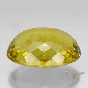 Quartzo Outono Amarelo Natural 123.60ct, oval, VVS-VS