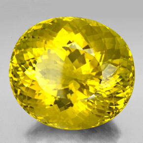 Quartzo amarelo natural 320,20ct, corte oval, VVS